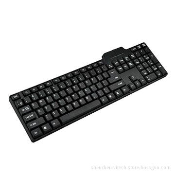 2.4GHz Wireless Computer Keyboard, Black, Top Sell, Supports Several Languages